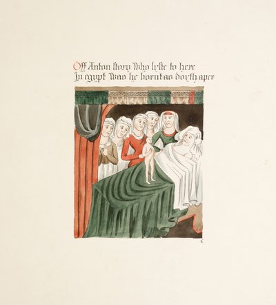 Ms. New Coll 380, f33r. Las antigüedades de la Catedral de Santa María, Carlisle, dibujado por Robert Carlile, 1795 de Robert Carlile